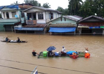 Five killed and thousands displaced in monsoon flooding