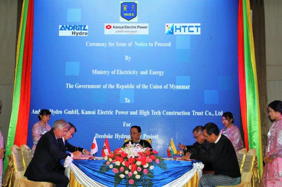 Deedoke hydropower project in Mandalay Region to proceed