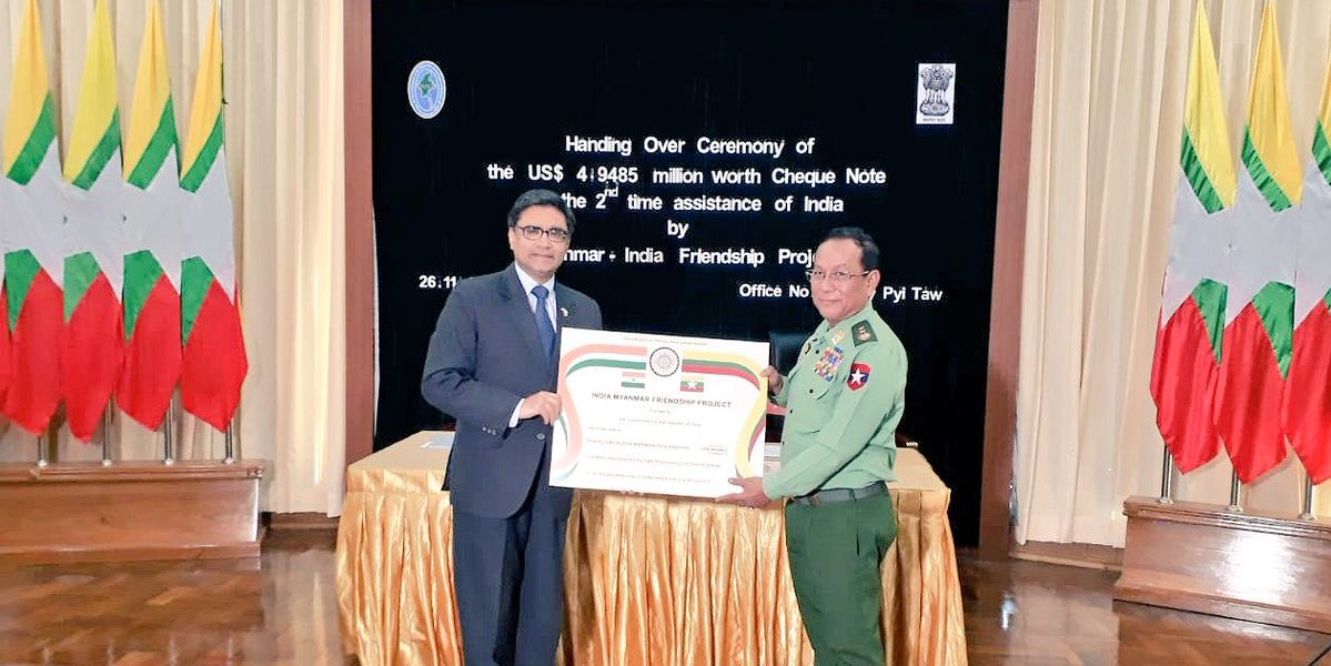 India Extends $5 Million Aid to Myanmar for Border Development