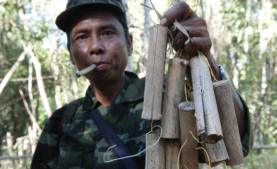 Landmine clearing in Myanmar