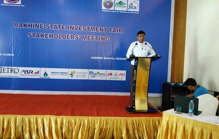Rakhine investment fair to be held in February 2019