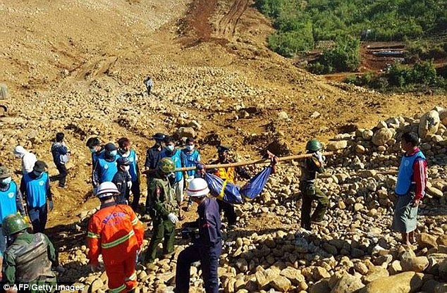 At least 54 people missing in deadly Hpakant landslide