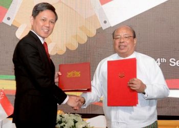Myanmar and Singapore sign treaty on promoting investments